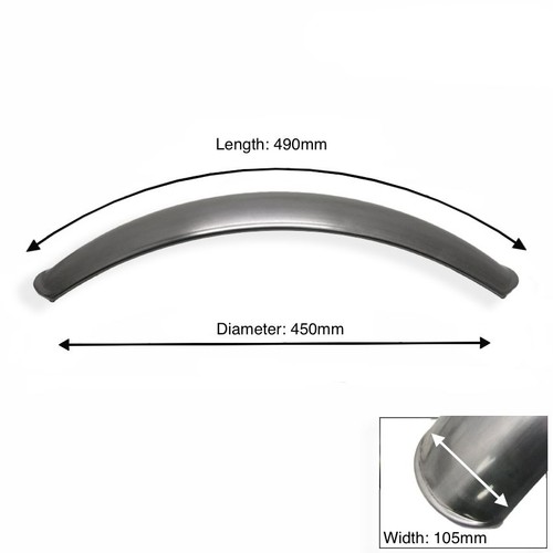 Short front plain steel - short,